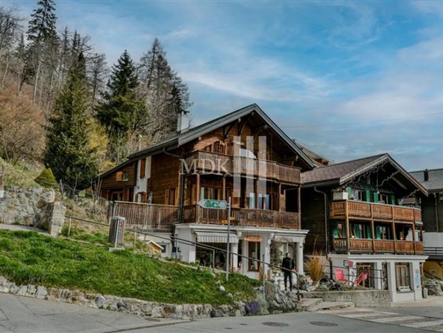 Wunderschönes Chalet mit einer Wohnung und einem Geschäft
