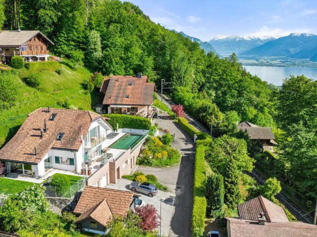Wunderschönes Familienanwesen mit See und Poolblick in Blonay