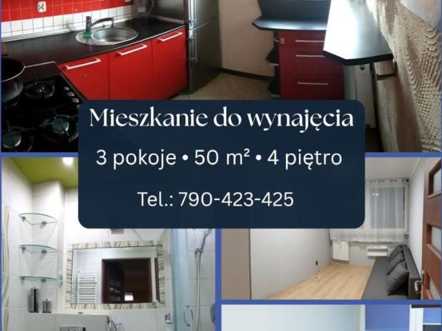 Wynajmę mieszkanie w bloku mieszkalnym m3 z oddzielną kuchnią 50 m² ul. Drzewieckiego, Jelcz Laskowice