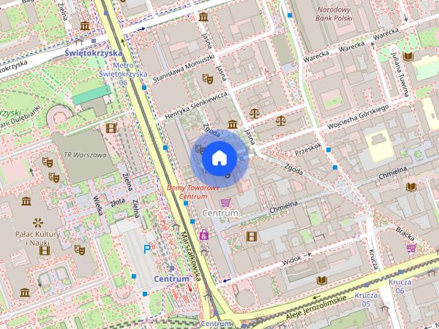 Wynajmę mieszkanie w centrum Warszawy, ul. Złota 11, 30mkw