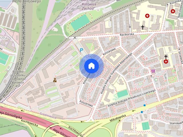Wynajmę Mieszkanie w Śródmieściu centrum Katowic 2 pokoje 44m2
