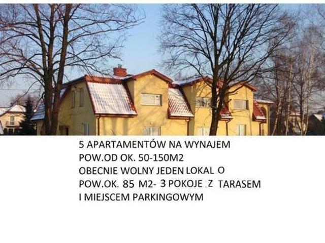 Wynajmę mieszkanie ok.85m2 3 pok. z kuchnią +taras+miejsce