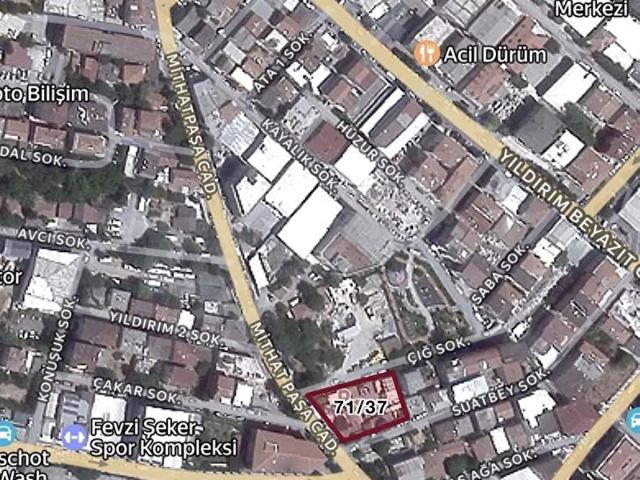 Y.BOSNA MERKEZ MİTHATPAŞA CADDE CEPHELİ SATILIK 600 m2 ARSA