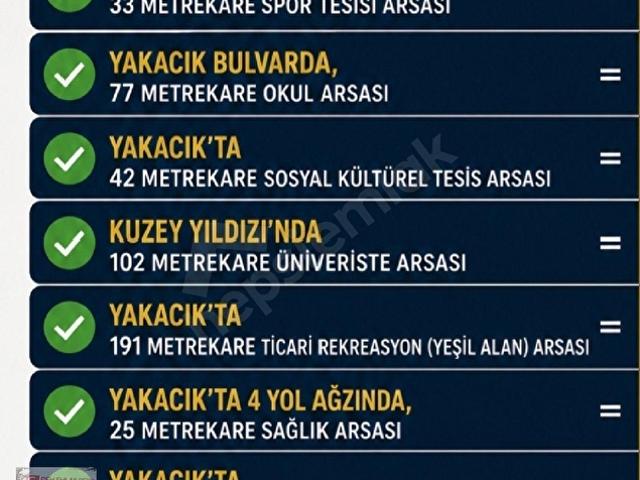 YAKACIK'TA İYİ KONUMDA 525 M2 KAMU KOP ARSASI