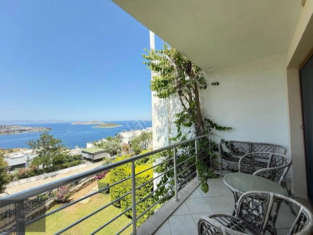 Yalıkavak Geriş'te Deniz Manzaralı, Eşyalı 2+1 Kiralık Daire