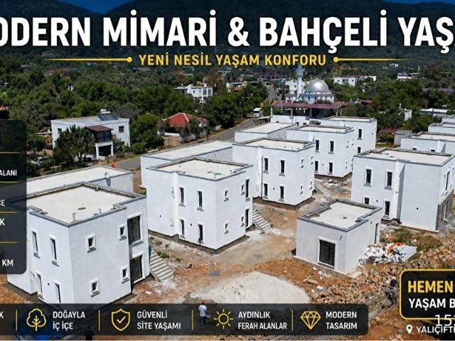 YALIÇİFTLİKTE 150 M2 BAHÇELİ 2+1 MODERN SİTE YENİ PROJE