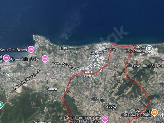 Yalova Termal Akköy'de 428 m2 Villa İmarlı Arsa