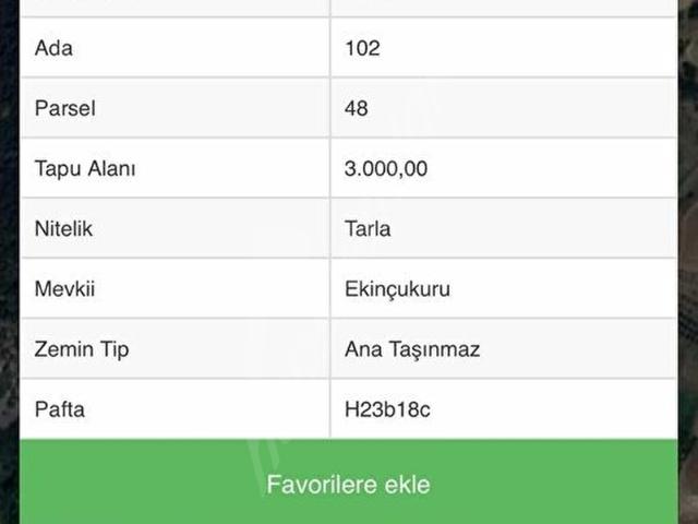 Yatırımlık arsa