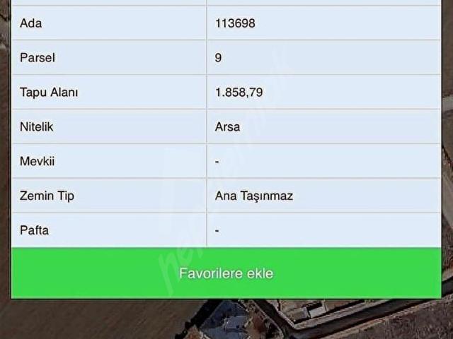 YATIRIMLIK VE GELİŞİME AÇIK ARSA FIRSATI