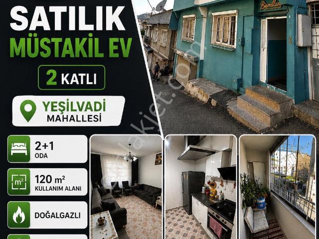 Yeşilvadi Mahallesi’nde 2 Katlı Doğalgazlı 2+1 Satılık Müstakil Ev