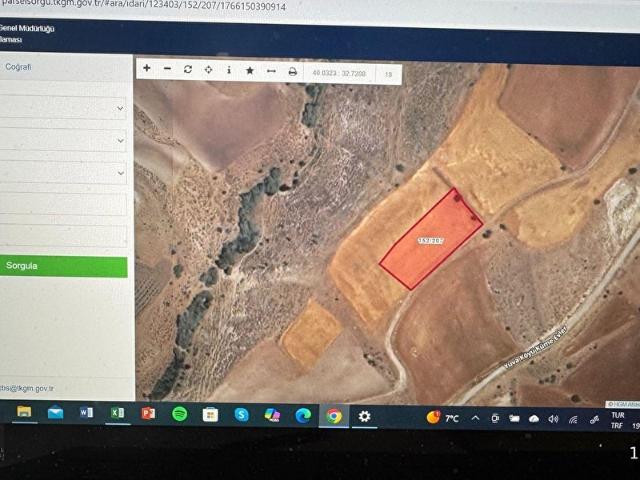 YENİMAHALLE YUVA KÖY TOPLAM 2.343 M PARSELDE 235 M HİSSE SATILIK