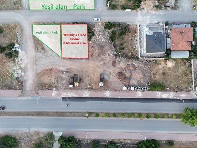 Yeniköyde Yeşil Park Alanı Yanında, 4 Kat İmarlı Yatırımlık Arsa!