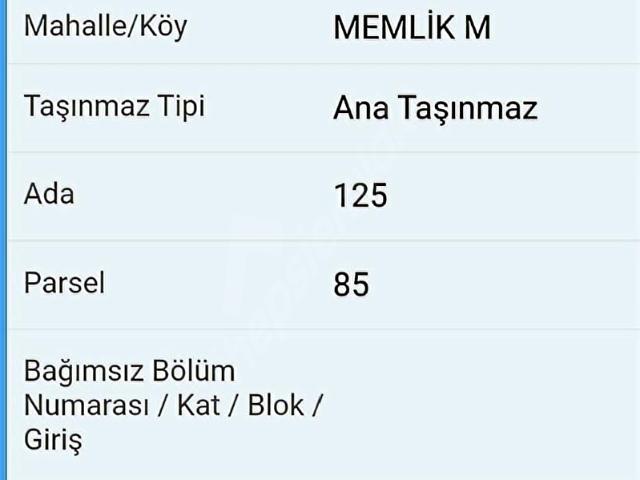 Yenimahalle Memlik mevkii Satılık Tarla