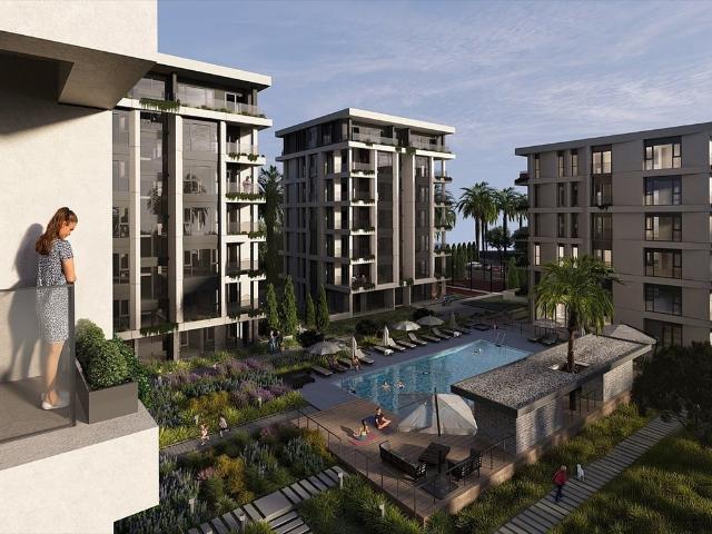 Nowoczesny 2 pokojowy apartament blisko morza w Mersin