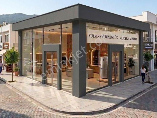 Yetkili Ofis dalaman Merkezde 125 M2 Köse Prestijli Dükkan!