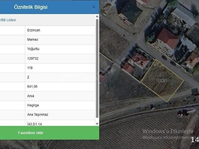 YOĞURTLUDA 641 M2 KONUT İMARLI ARSA