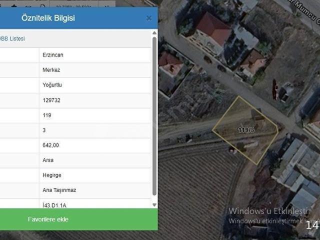 YOĞURTLUDA 642 M2 KONUT İMARLI ARSA