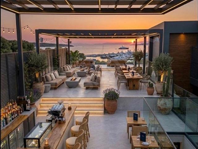 YUSE'DEN AYAYORGİ'DE OTEL ÖNÜ DENİZ MANZARALI KİRALIK RESTORAN