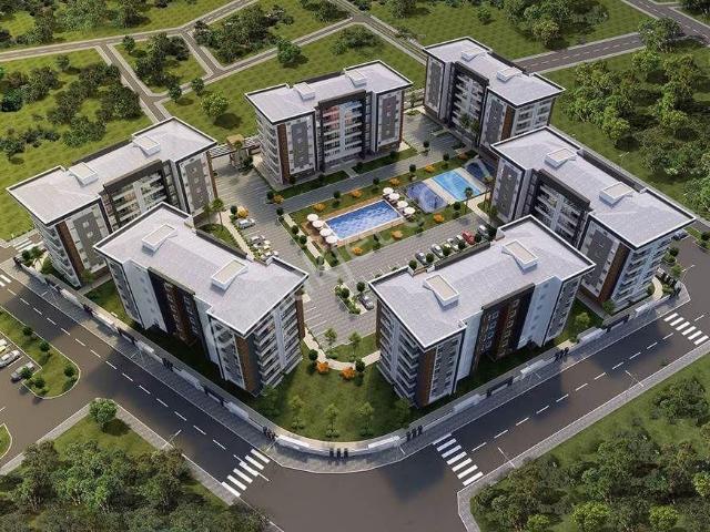 Yüzme Havuzlu Site İçinde Kat Ve Cephe Seçenekleriyle 2+1 'ler