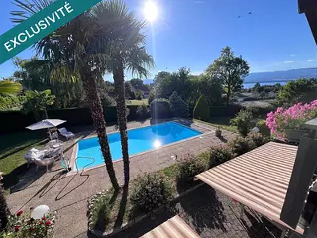 Yvoire 74140 Achat / Vente maison 6 pièces t6 piscine terrasse