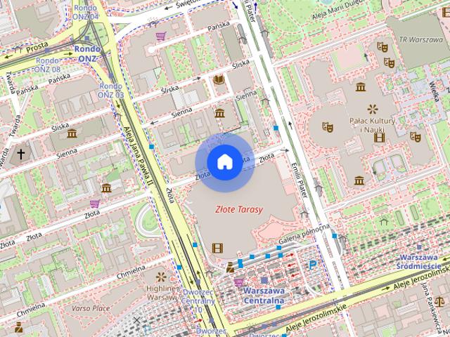 Złota 44 apartament na wynajem 2 pokoje