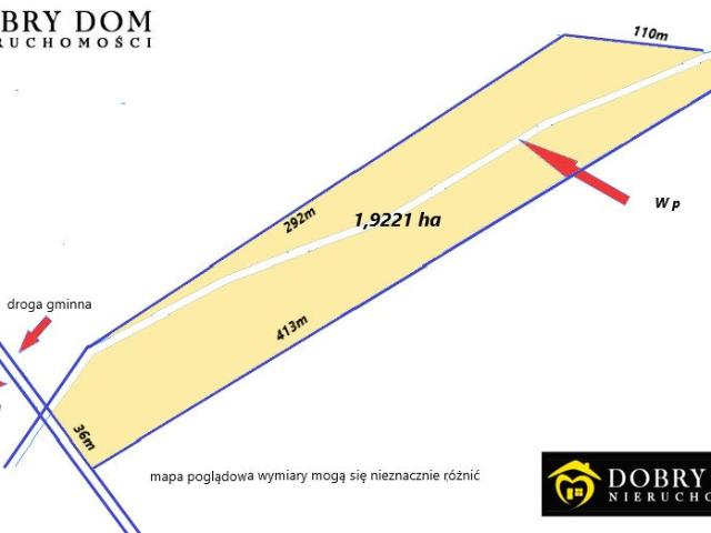 Działka 19 221 m² z mediami, 10 zł/m², Zabłudów