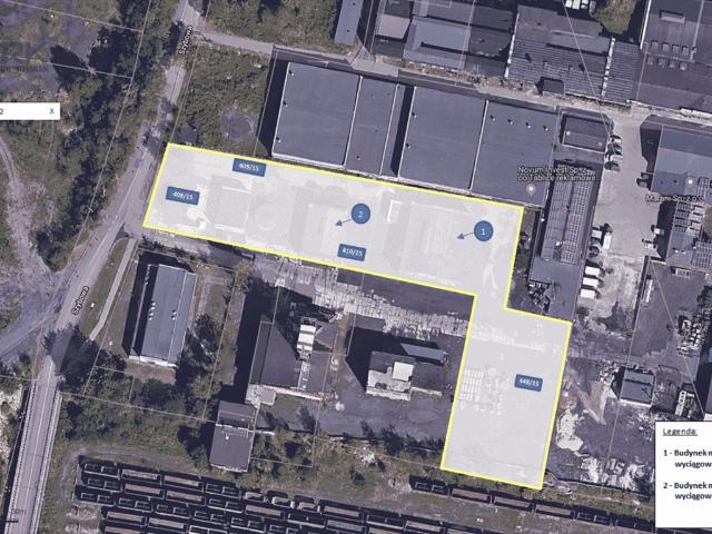 Działka przemysłowa 5756 m² z budynkami w Zabrzu
