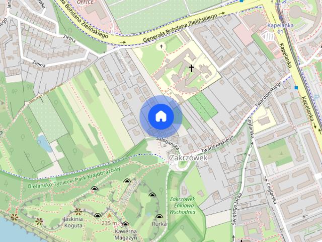 Zakrzówek dwupoziomowy nowoczesny apartament