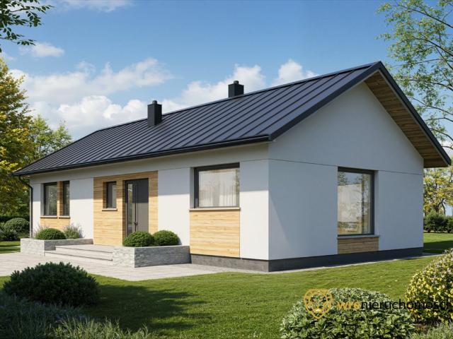 Zapraszam do nowoczesnego domu parterowego 78,58 m² z dużą działką 1100 1200 m²