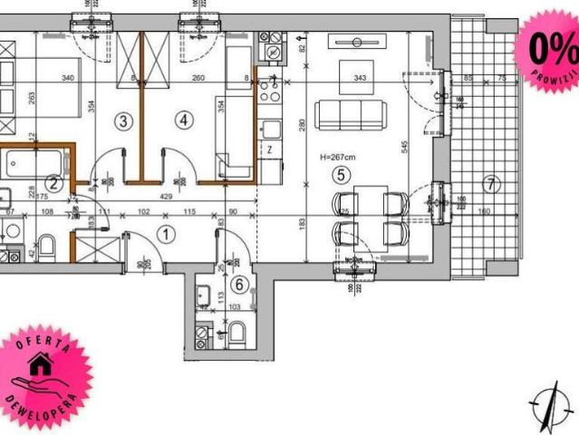 Zapraszam do nowoczesnego 3 pokojowego mieszkania 55,52 m² w Rembertowie