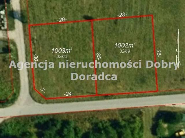 Zapraszam do zakupu działki 1002 m² w Żabiej Woli