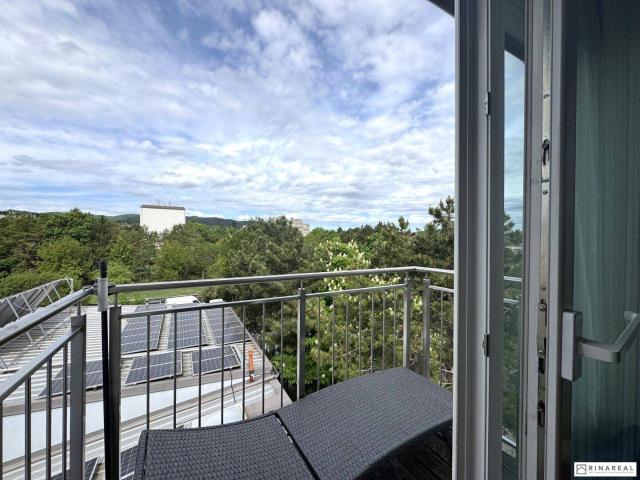 Zentral, aber ruhig gelegene 2 Zimmer Wohnung | Balkon | Grün und Weitblick | Feldstraße Brunn am Gebirge | ab 1. Juli 2026