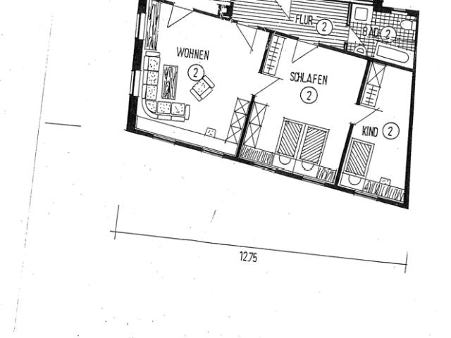 Zentral gelegene 3 Zimmer Wohnung