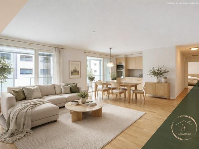 Zentrale und sonnige 3 Zimmer Eigentumswohnung im 1. OG mit 39m2 Balkon