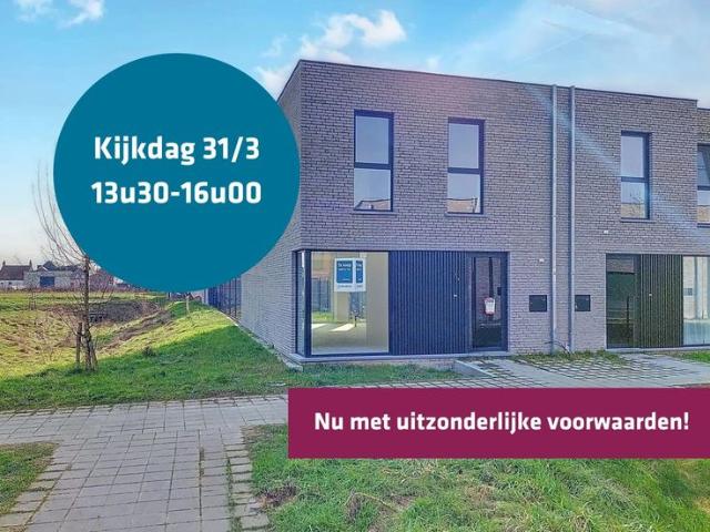 Zeer energiezuinige HOB 3 slaapkamers snel instapklaar!