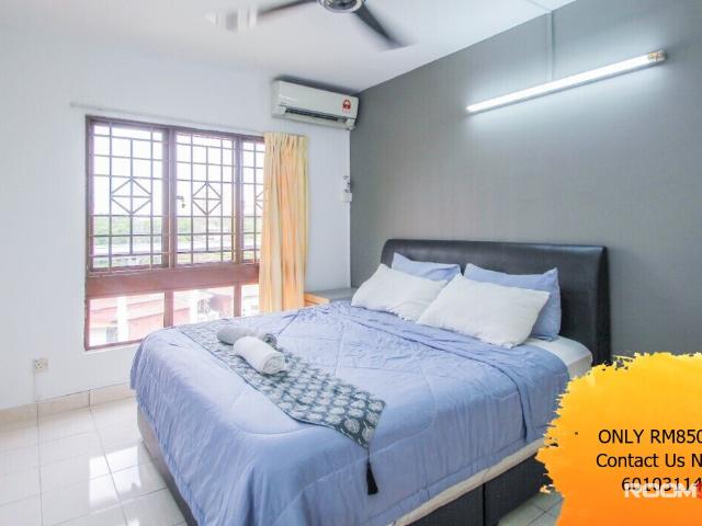 ✨Zero Deposit Available✨Fully Furnish Master Room With Own Private Bathroom, Palm Spring Kota Damansara Tropicana Gar