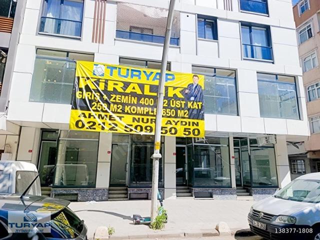 Zeytinburnu Beştelsiz Kiralık Dükkan Mağaza 480 M2 Çift Cephe