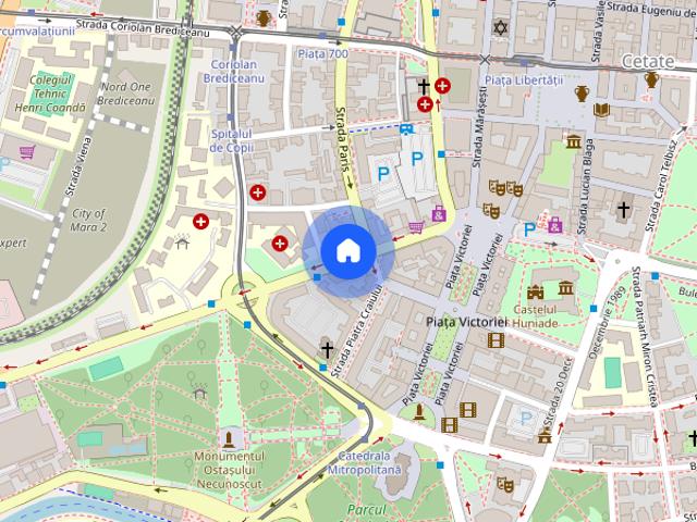 Zona Bucovina Torontalului, apartament 2 camere, etaj 1, bloc nou, chirie 400 euro luna