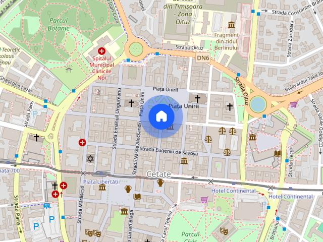 zona Piata Unirii, pietonala  centrala proprie  doua dormitoare