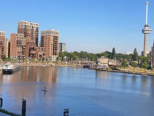 Zonnige hoekkamer bij water en Erasmus MC