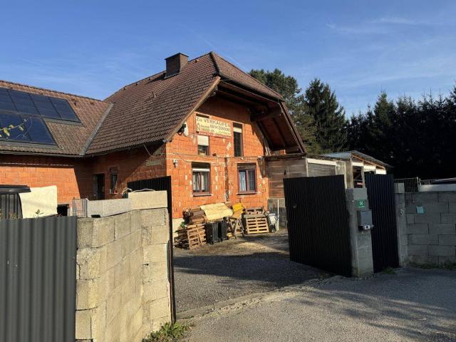 Zwei Familienwohnhaus mit bezugsfertigem Erdgeschoß mit Garten, Balkon, Terrasse, 2 Garagen, Altbaumbestand