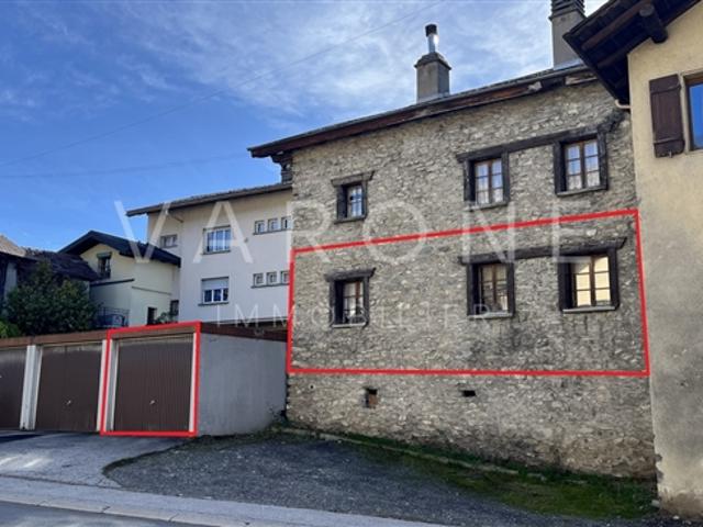 Zu verkaufen – 2.5 Zimmer Wohnung im Herzen des Dorfes Roumaz/Savièse
