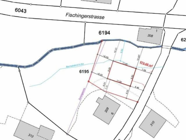 Zu verkaufen bei Kirchberg, Hof 4 / 670 m2 Bauland à Fr. 685