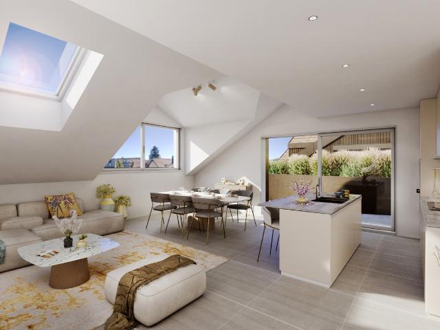 ZU VERKAUFEN OFF PLAN WOHNUNG 3,5 STÜCK 107 M2 PSA IM PENTHOUSE