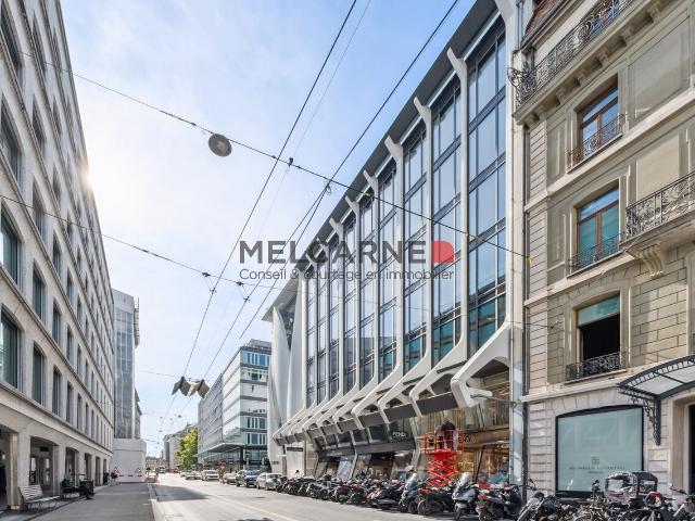 Zu vermieten – Modulbüro im 2. Stock, Rue du Rhône – Genf