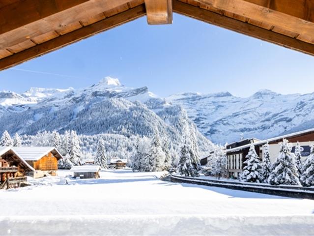 ZUM VERKAUF APPARTEMENT4,5 ZIMMER IM HERZEN DER DIABLERETS STATION