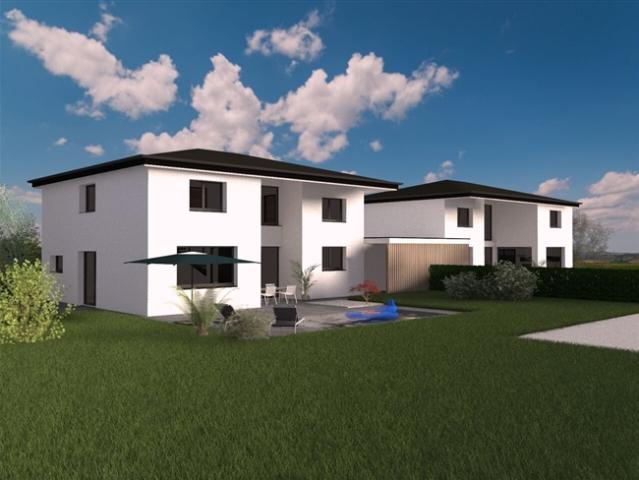 Zum Verkauf befindet sich eine moderne Doppelhaushälfte mit 6 Zimmern im Bau in Courgenay