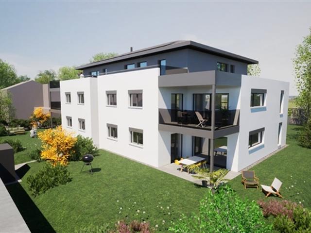 Zum Verkauf in Courgenay 4,5 Zimmer Wohnung im ersten Stock West