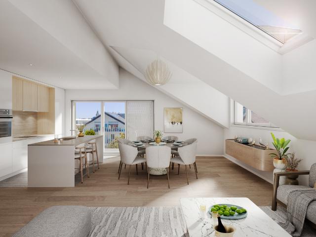 ZUM VERKAUF OFF PLAN WOHNUNG 4,5 ZIMMER 105 M² PPE IM PENTHOUSE