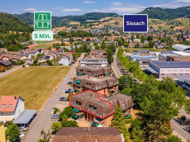 Zunzgen | 250m bis nach Sissach Grosse Familienwohnung, 5.5 Zimmer auf 135m²